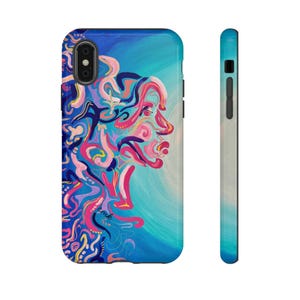 True Tide Phone Case, Artistic Phone Cover, Unique Gift for Art Lovers, Vibrant Design, Trendy Smartphone Accessory image 5