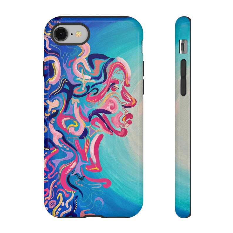 True Tide Phone Case, Artistic Phone Cover, Unique Gift for Art Lovers, Vibrant Design, Trendy Smartphone Accessory image 6