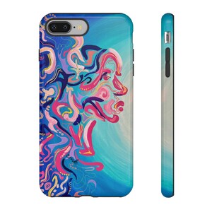 True Tide Phone Case, Artistic Phone Cover, Unique Gift for Art Lovers, Vibrant Design, Trendy Smartphone Accessory image 7