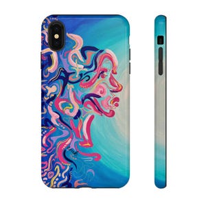 True Tide Phone Case, Artistic Phone Cover, Unique Gift for Art Lovers, Vibrant Design, Trendy Smartphone Accessory image 4