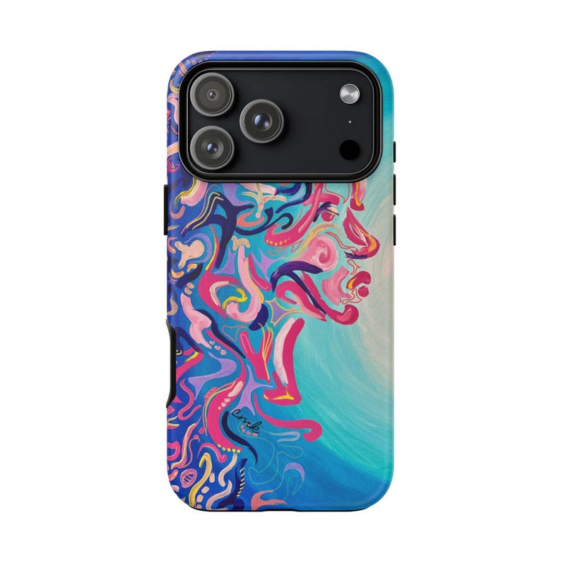 True Tide Phone Case, Artistic Phone Cover, Unique Gift for Art Lovers, Vibrant Design, Trendy Smartphone Accessory image 17