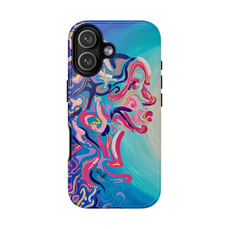 True Tide Phone Case, Artistic Phone Cover, Unique Gift for Art Lovers, Vibrant Design, Trendy Smartphone Accessory image 10