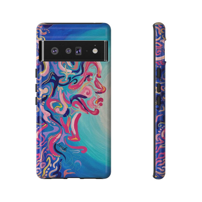 True Tide Phone Case, Artistic Phone Cover, Unique Gift for Art Lovers, Vibrant Design, Trendy Smartphone Accessory image 8