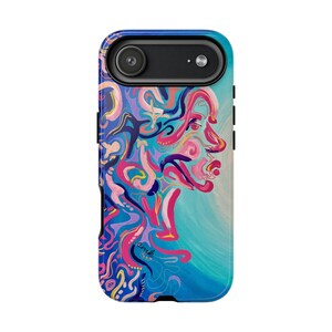 True Tide Phone Case, Artistic Phone Cover, Unique Gift for Art Lovers, Vibrant Design, Trendy Smartphone Accessory image 12