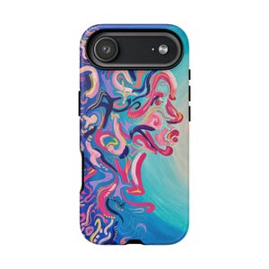 True Tide Phone Case, Artistic Phone Cover, Unique Gift for Art Lovers, Vibrant Design, Trendy Smartphone Accessory image 13