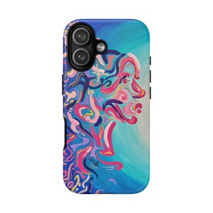 True Tide Phone Case, Artistic Phone Cover, Unique Gift for Art Lovers, Vibrant Design, Trendy Smartphone Accessory image 11