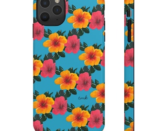 Momma's Hibiscus - Floral Phone Case | Vibrant Floral Design, Tropical Gift, Summer Accessory, Functional Phone Case, Nature-Inspired