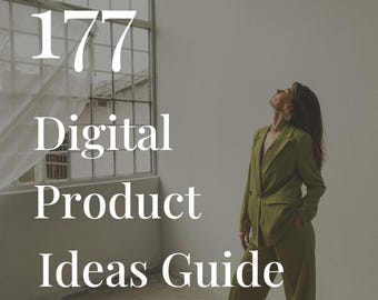 177 Digital Product Ideas Guide PDF | Digital Business Startup Vault | Passive Income Ideas for Coaches & Content Creators