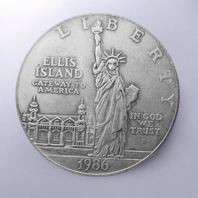 Ellis Island 1986 Liberty Coin - Etsy