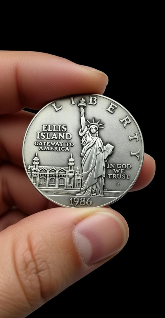 Ellis Island 1986 Liberty Coin - Etsy