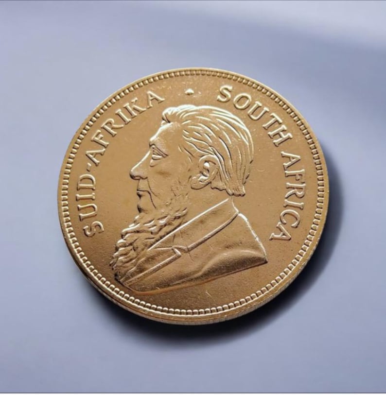 South African 1 Krugerrand Gold Plated Coin Collectible Restrike Coin south-african-1-krugerrand-gold-plated-coin-collectible-restrike-coin