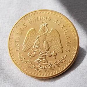50 pesos gold coin 1821 1921 - Etsy 日本