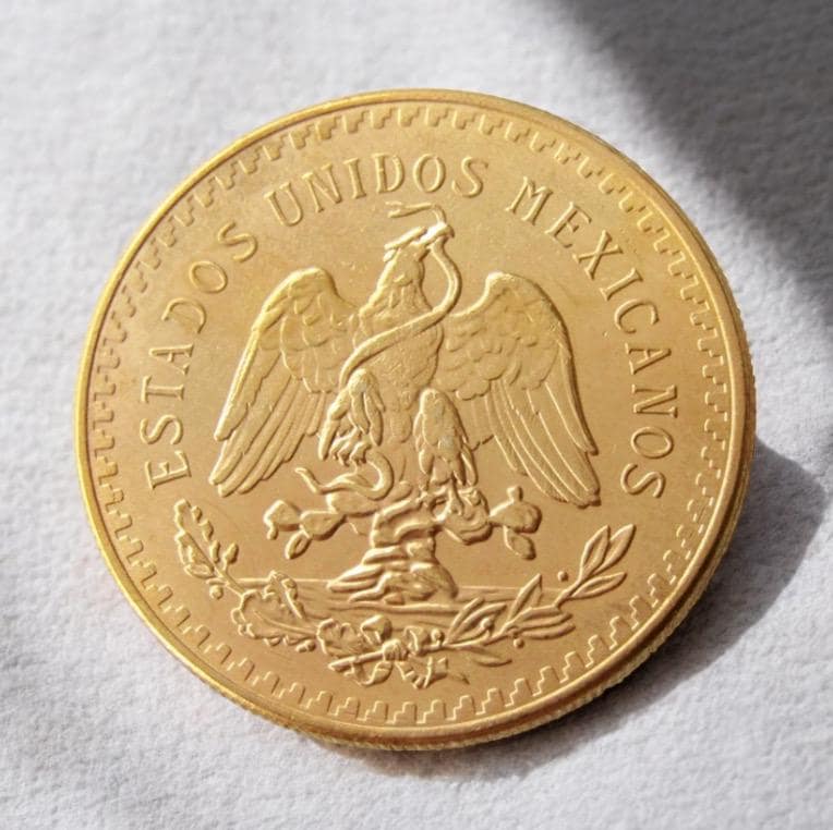 50 pesos gold coin 1821 1921 - Etsy 日本