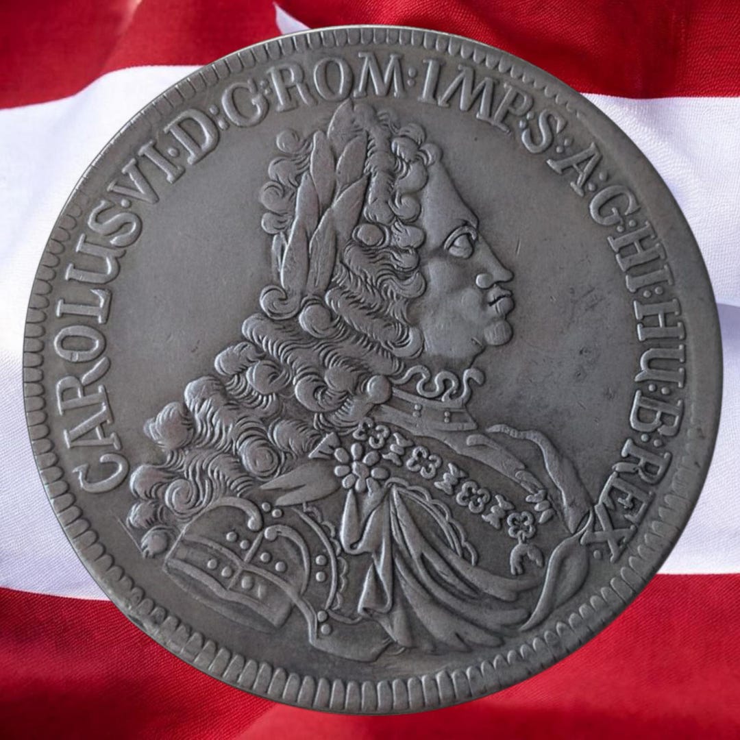 Austria 1 Thaler *1721* Karl VI Silver Plated Coins - Collectible RARE ...