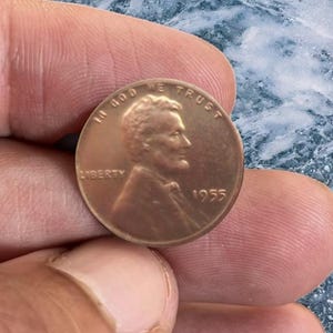 1955 PDS lincoln penny cent coin- collectible numismatic rare coin for collectors and gifts