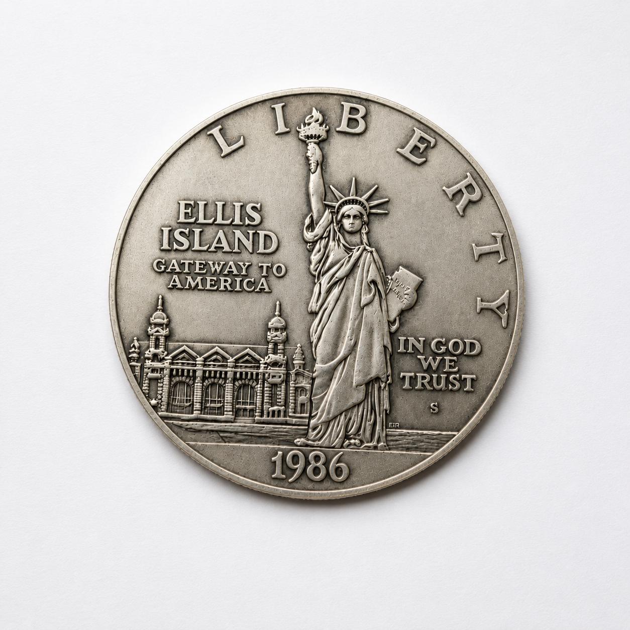Ellis Island 1986 Liberty Coin - Etsy