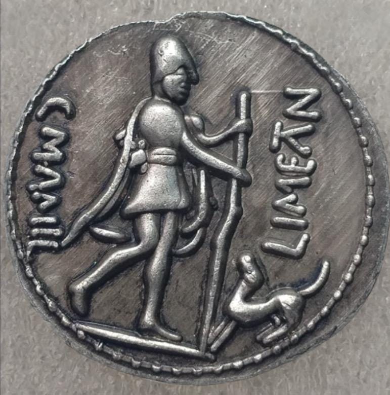 Ancient Roman République Denarius Mamilius Limetanus 82 Ad - Roman Coin ...
