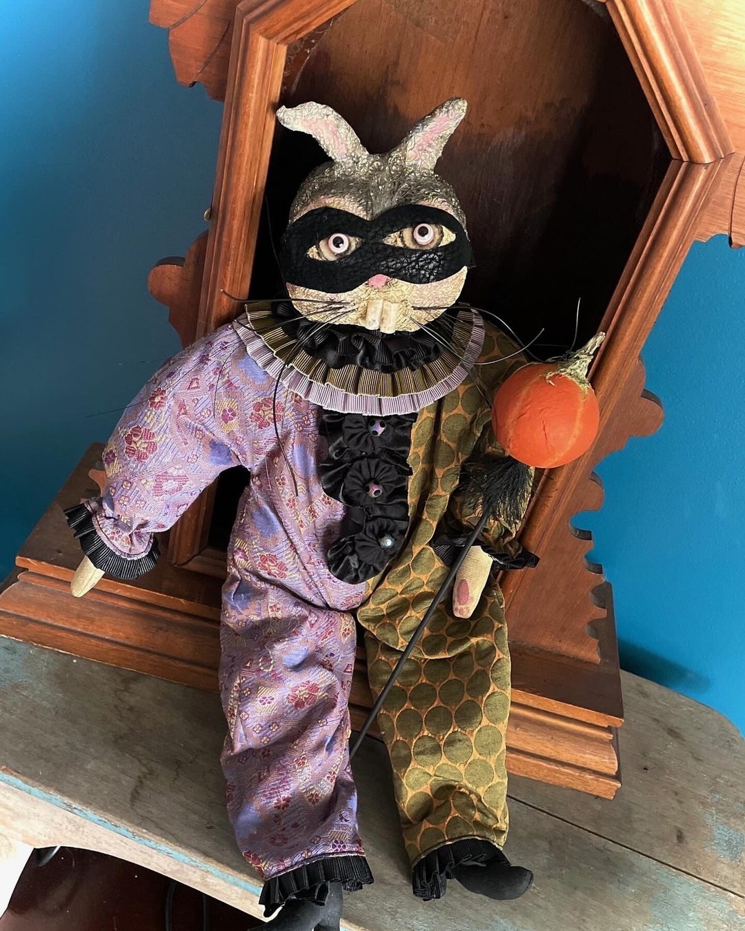 Wascally Rabbit Wascally Wabbit Wilbur Halloween Jester Art Doll - Etsy