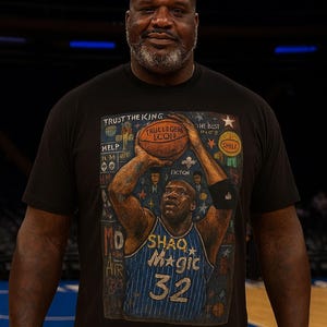 Shaq Vintage Basketball Graphic Tee, Unisex Sports Shirt, Retro Basketball Fan Apparel, Gift for Athletes, Casual Streetwear