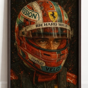 Charles Leclerc Ferrari Formula 1 Wall Art