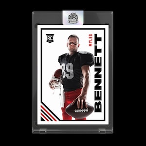Custom Sports Trading Card in Acrylic Case, Serial Numbered Player Keepsake, Personalized Senior Night Gift, Made to Order image 4