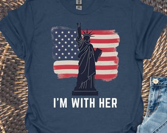 Camiseta de la Estatua de la Libertad: Camiseta patriótica estadounidense del 4 de julio