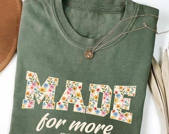 Comfort Colors® shirt bijbelvers, schattig christelijk shirt voor vrouwen, Jezus-shirt, christelijk cadeau, christelijk kerstshirt, shirt liefde en genade