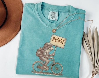 Comfort Colors®Portland Frog Resist Shirt, Comfort Colors Freedom Frog Shirt, Due Process Tee, Anti Maga Shirt, Anti Trump Sweatshirt,