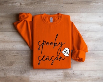 Cute Spooky Season Sweatshirt,Halloween Sweatshirt, Womens Halloween Sweatshirt, Cute Fall Sweater, Gift For Halloween, Spooky Season Shirt