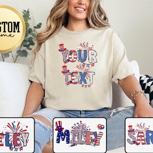 Personalized 4th Of July Shirts, Custom Family Shirt, Celebration Shirt, USA Shirt, Patriotic Family Tees, Custom 4th of July Name Shirt
