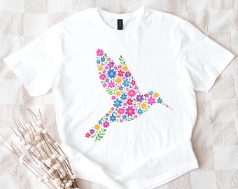 Subtle Anti-Trump Hummingbird Tee: Feminist Political Protest Shirt