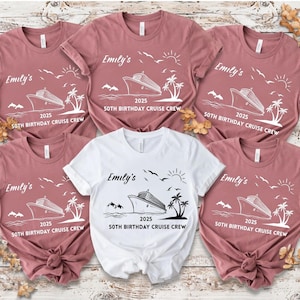 Custom Cruise Birthday Tshirt, Birthday Cruise Tee, Personalized Cruise Birthday Shirt, Cruise Birthday Mathing Shirt, 50th Birthday Cruise