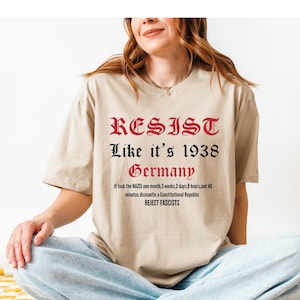 Resist Fascism Anti-Trump Tee: Activist Gift, Democrat Shirt