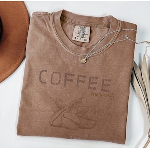 Comfort Colors Coffee Club T-Shirt: Retro Foodie Tee