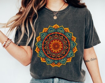Comfort Colors Mandala FDT Shirt - Feminist Resist Tee