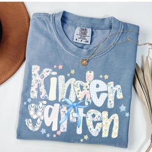 Comfort Colors® Kindergarten Lehrerin Shirt, Kindergarten Shirt, Kindergarten Shirt, Kinder Crew, Kindergarten Lehrerin Schulanfang Shirt, Pre-K Lehrerin