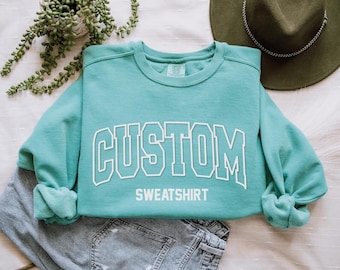 Custom Comfort Colors Sweatshirt: Personalized Crewneck