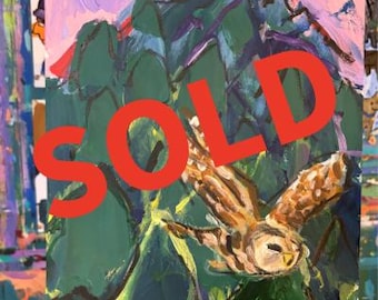 SOLD!!!   (Title: Barred Owl)