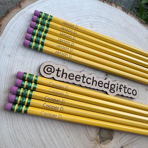 Personalized Ticonderoga Pencils: Engraved Name, Back to School