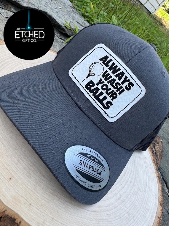 Funny Golf Hat – “always Wash Your Balls” Snapback Trucker Cap