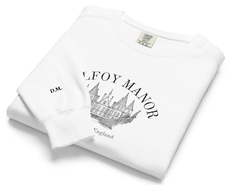 Malfoy Manor Sweatshirt - Draco Malfoy, the High Reeve, Malfoy Manor Wiltshire, England Sweatshirt! For the Dramione lover!
