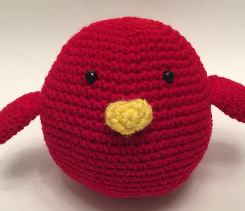 red bird stuffed animal