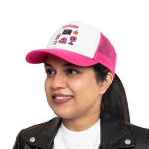 Charming Teacher Mesh Cap | Fun Gift for Educators, Back to School, Teacher Appreciation, Classroom Style, Casual Wear