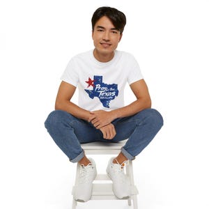 Pray for Texas Vintage Tee: Unisex Cotton T-Shirt