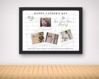 Father's Day Photo Collage Template: DIY Dad Gift, Canva Editable