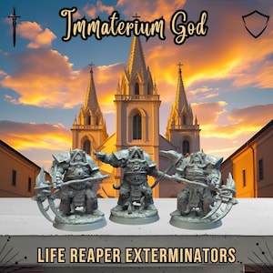 Life Reaper exterminators - Immaterium God- 3D Printed - Bases Included