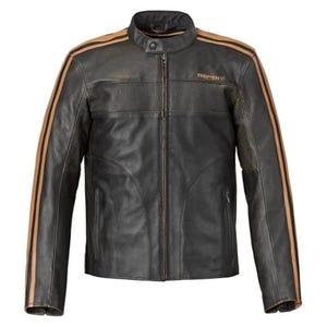 Triumph Motorcycle Leather Jacket: Cowhide Biker Racing Jacket with CE Armor