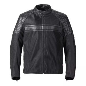 Triumph Men&#39;s Braddan Black Leather Textile Motorcycle Jacket Biker Jacket Triumph Mesh Jacket Racing Biker Jacket