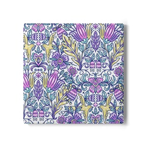 Colorful Floral Ceramic Coaster Set Vibrant Drink Coasters for Home Decor Perfect Gift for Housewarming and Weddings Kitchen