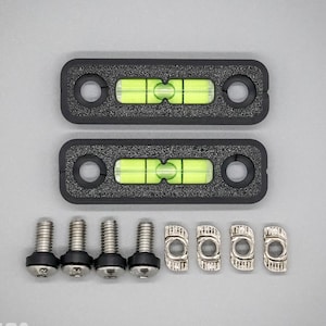2-Pack Universal Rooftop Tent Spirit Level with Hardware – Fits Roofnest, FSR, Intrepid & More